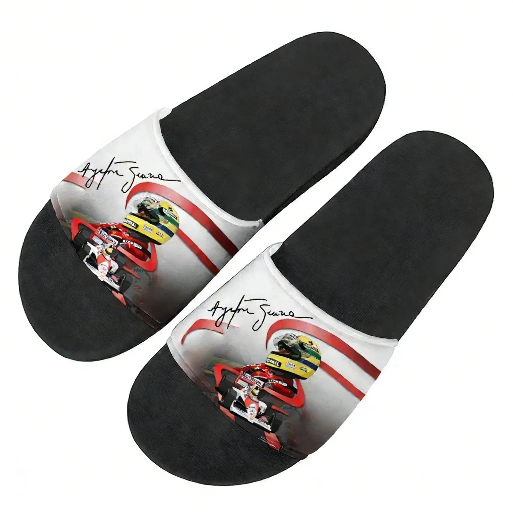 

Ayrton Senna racing graphics Slippers Home Outdoor Casual Water Shoes Men Women Teenager Beach Pool Sandals Summer Slipper