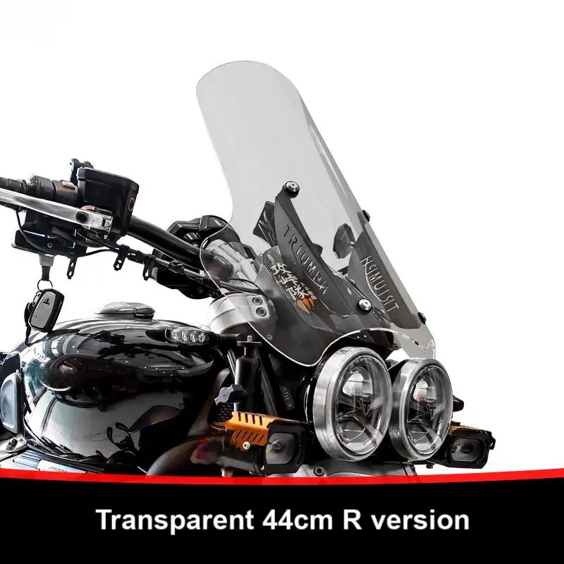 Voor Triumph Rocket 3 GT Rocket 3 voorruit R-versie gemodificeerde aangepaste voorruit GT-versie brede voorruitaccessoires - afbeelding 1