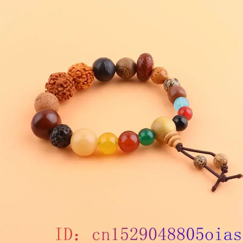 Vajra Bodhisattva Rosary Beads Bracelet Men Beaded Natural Jewelry Agate Amulets Bangle Accessories Gemstones Stone Gifts