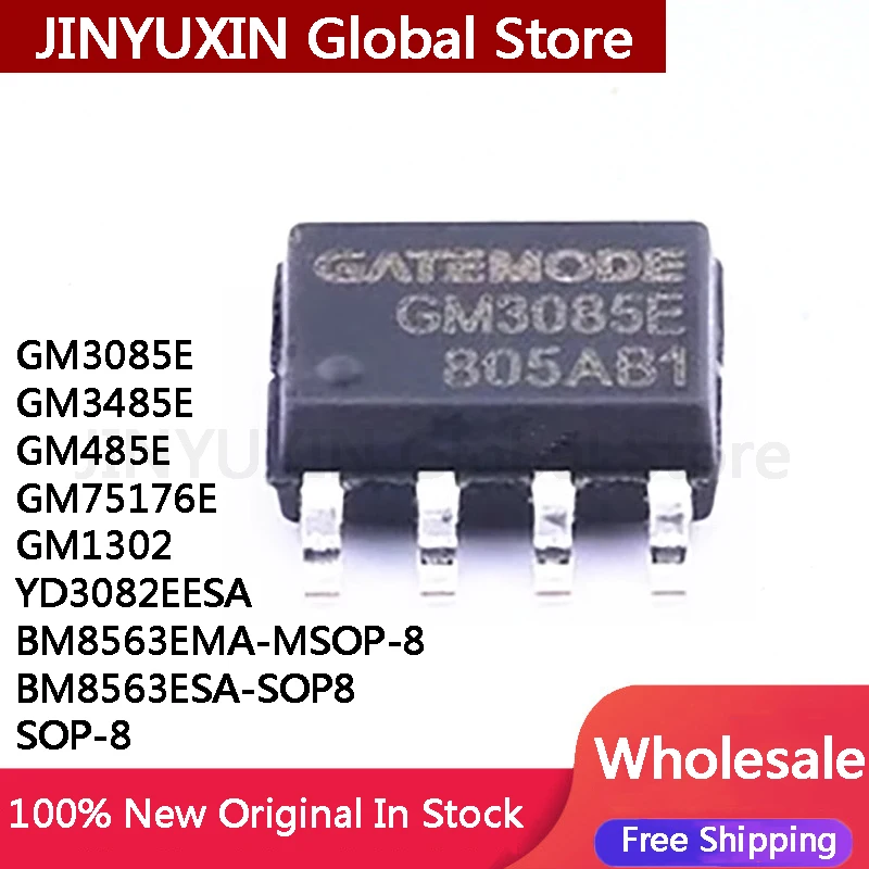 MXY 20Pcs GM3085E GM3485E GM485E GM75176E GM1302 YD3082EESA BM8563EMA MSOP-8 BM8563ESA SOP-8 IC Chip In Stock Wholesale