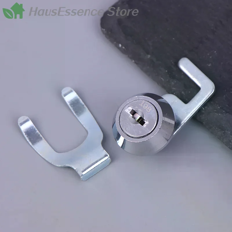 ※Mini Cam Lock With Quick Clip For Cash Tray Box Drawer Money Case Cabinet Airbox Mailbox Toolbox Cylinder Spare Parts