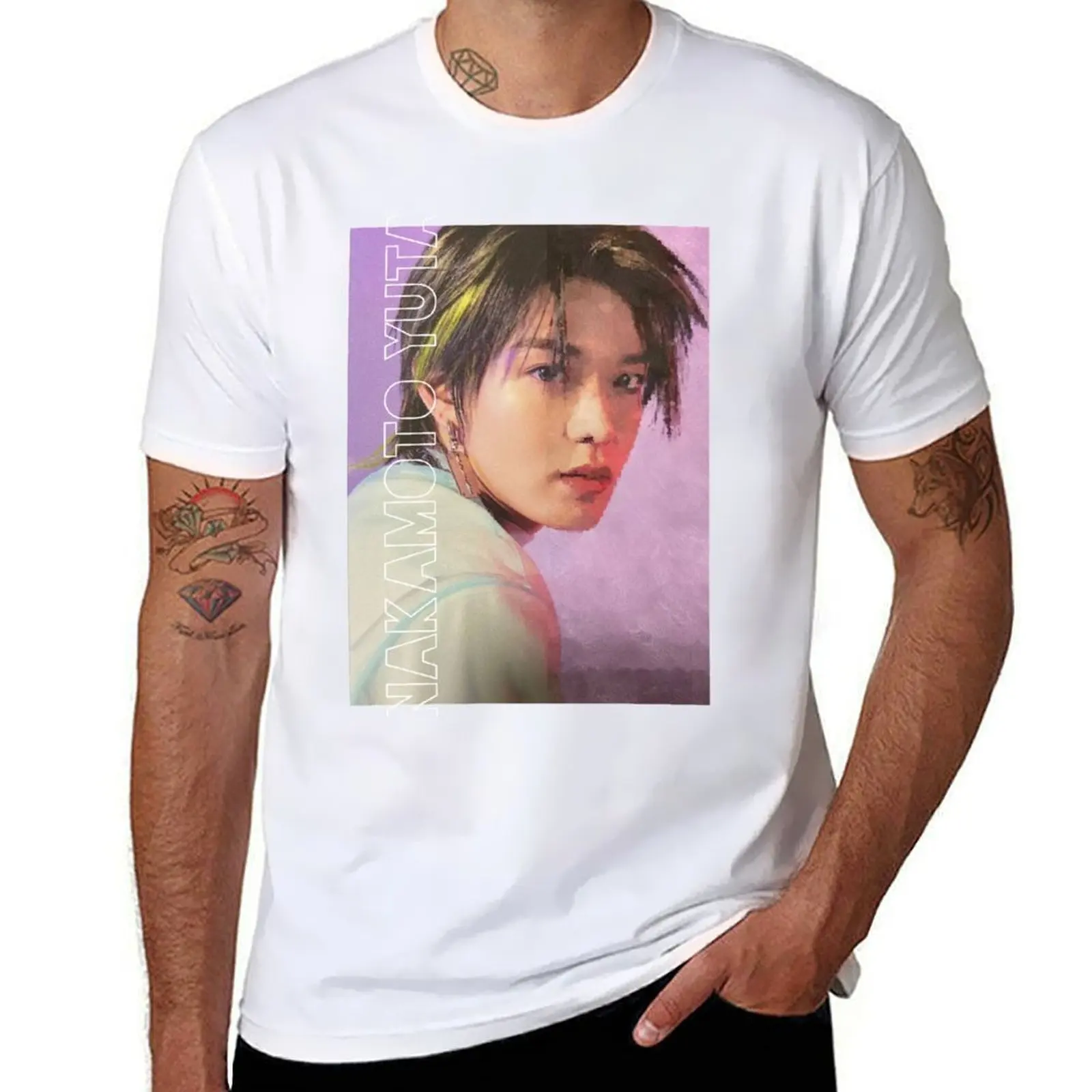 

NAKAMOTO YUTA T-Shirt man t shirt graphic t shirts for man pack white T-Shirt