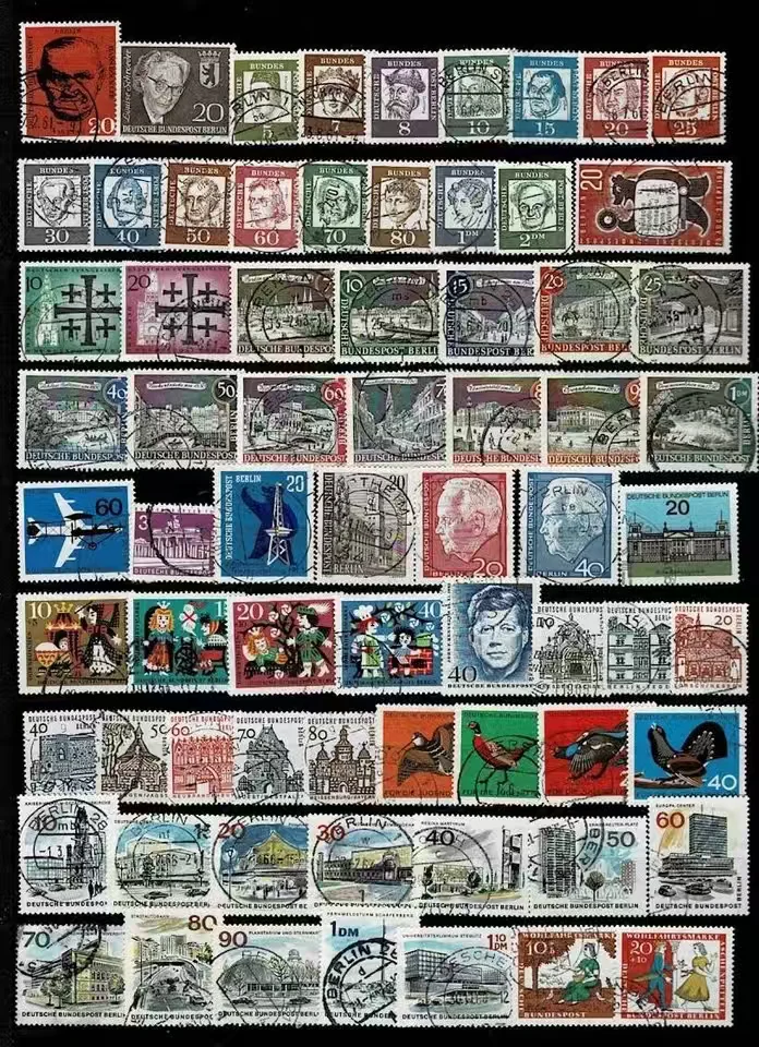 100/300/500 قطعة من طوابع البر - مراجعة Collectible Vintage Postage Stamps وسعره