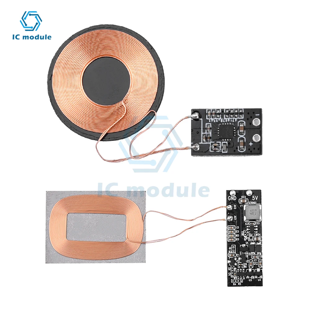 Lithium Battery Wireless Charging 3W/5W Wireless Charging Receiver Module Small Coil Wireless Charger Receiver Module Pcba Board