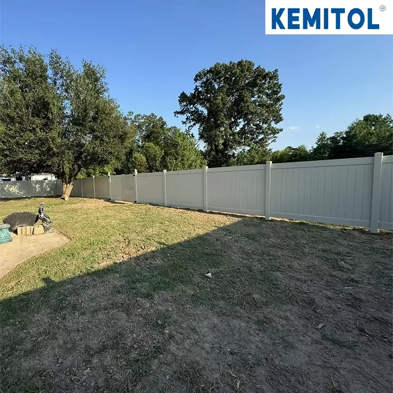 Virgin PVC White Privacy Fence - Maintenance Free Vinyl Fencing Panels Factory Supply