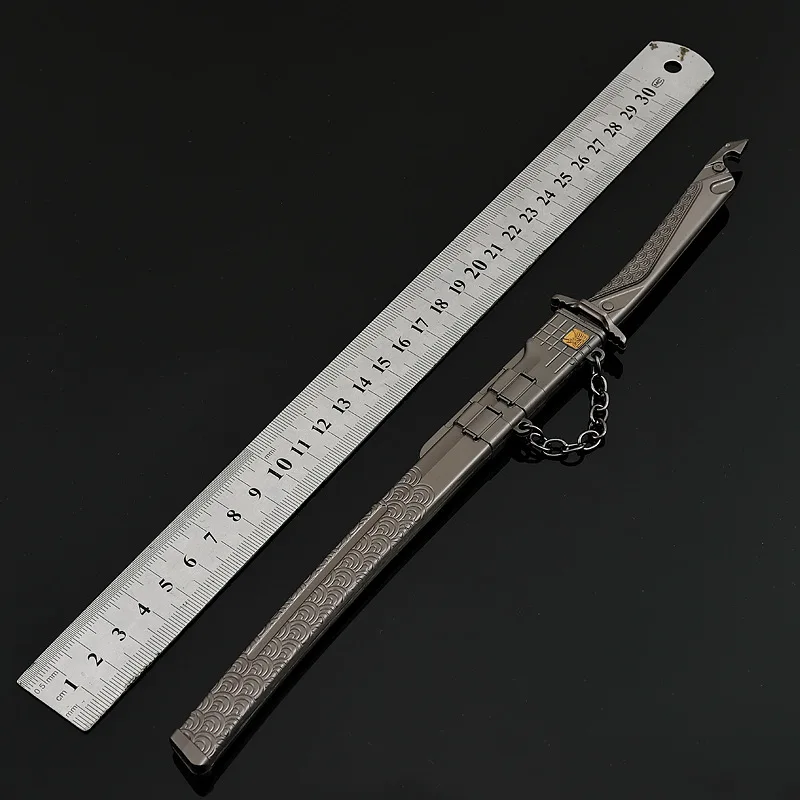 30cm Arena Breakout Xiuchun Knife Game Peripheral weapons Models Metal Artwork Swords Desktop Collectible Ornament Boy Toy Gifts