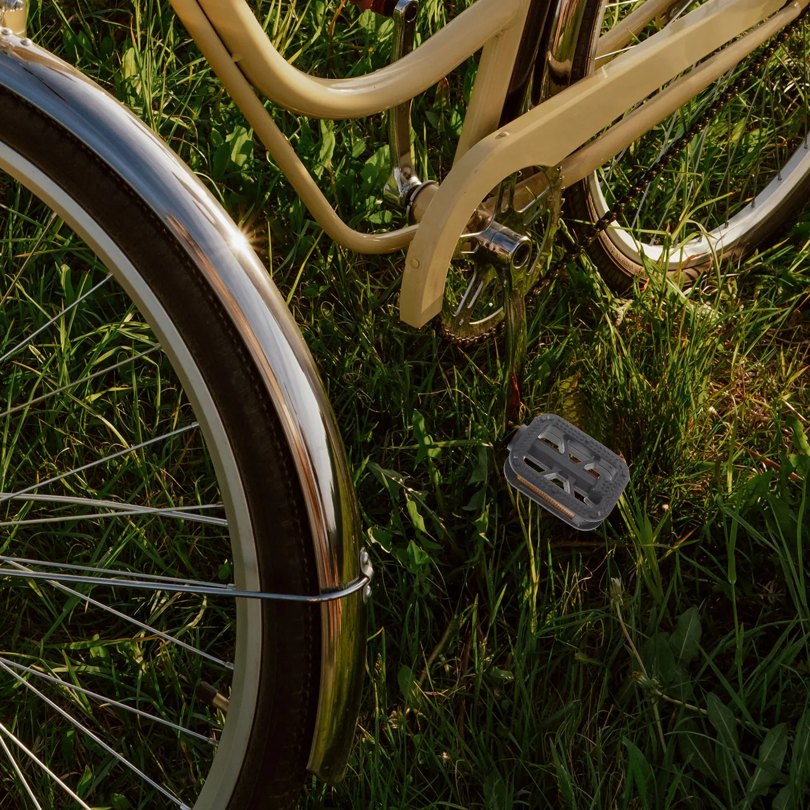 

Bicycle for Road Bike Pedals Pegs Cycling Anti-Slip Wide Area Sealed Bearing Durable Outdoor Accessories