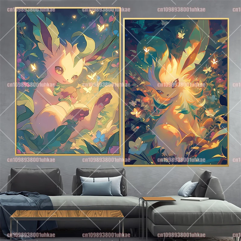 

Japanese Pokémon Anime Pokemon Poster Printing Canvas Painting High Quality Home Room Art Decoration Oil Painting Gift