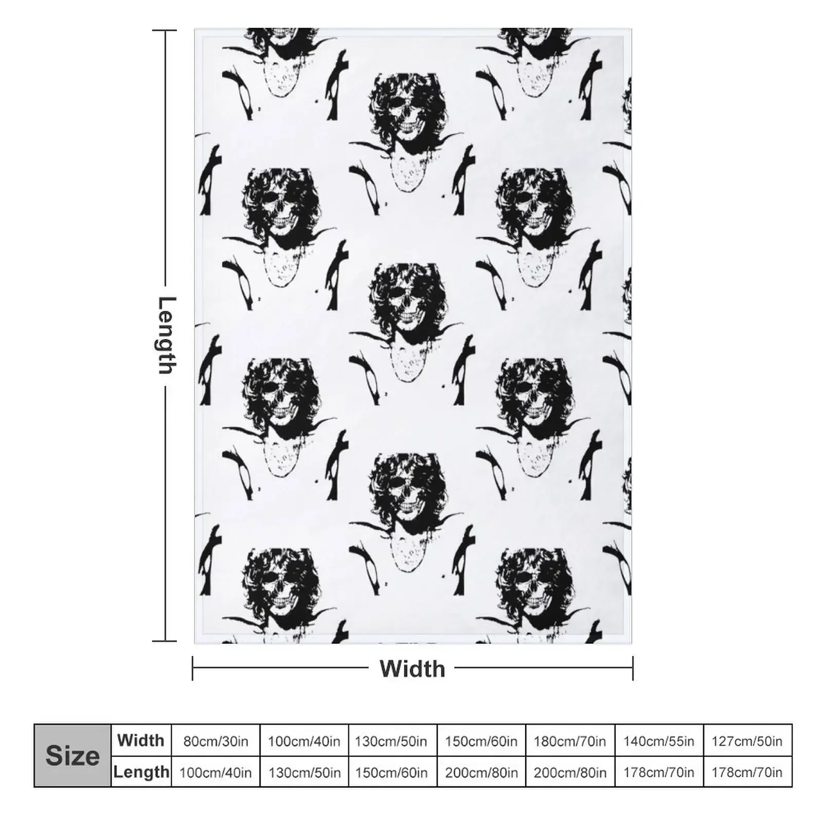 Jim Morrison Graphic Überwurfdecke, warme Winter-Luxusdecken