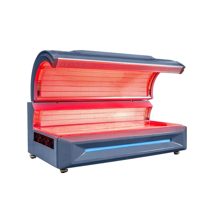 Merican Full Body Professioneel LED Rood Licht Nabij Infrarood Therapiebed voor pijnverlichting en wondgenezing