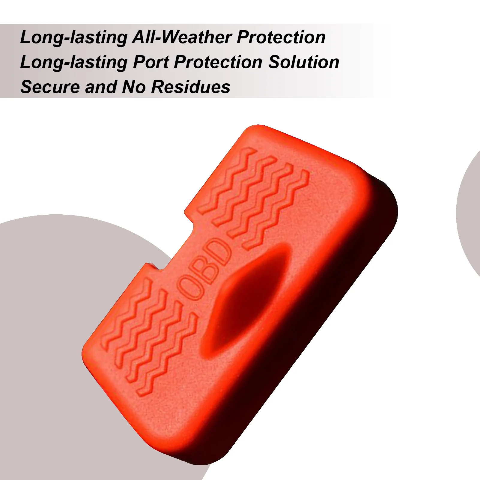 OBD Interface Protective Cover Silicone Dustproof Anti-Theft Auto Supplies Diagnostic Port Lock Sleeve For SUV RV Vehicle Trip