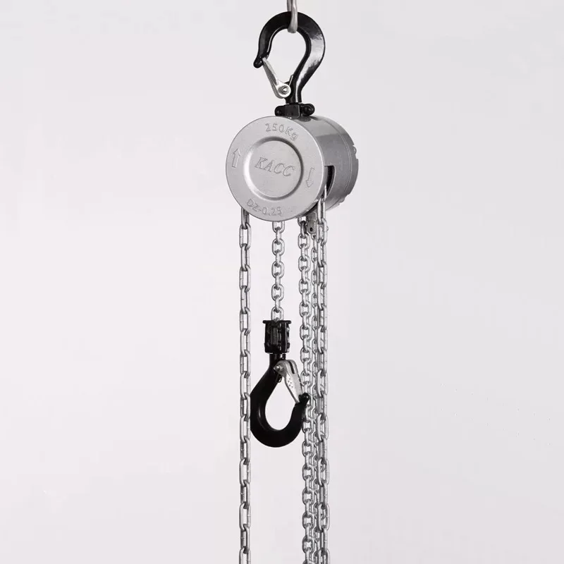 Mini Chain Hoist Aluminum Alloy Hand Cranked Chain Hoist 0.25/0.5 T Portable Manual Lever Block Lifting