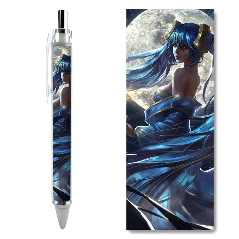 2/4PCS League of Legends Sona Character Gel Pens Hot-selling Game Character Decoration Aesthetic Stationery School Supplies