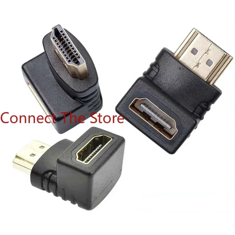 

3PCS Adapter Male To Female TV Computer Hdmi 90-degree Right Angle Extension