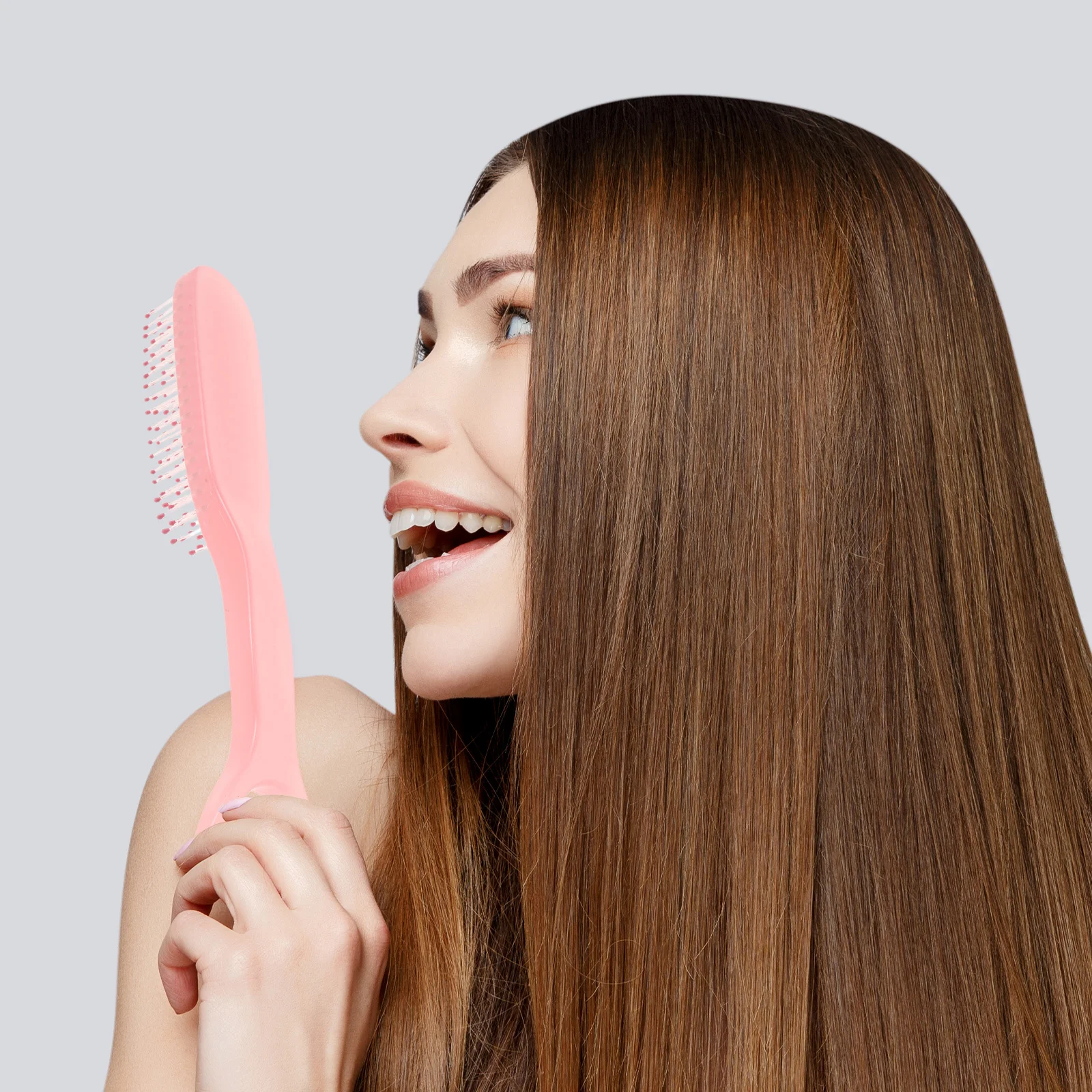 

Anti Static Guasha Comb Mermaid Tails Scalp Massage Hair Brush 2 in 1 Detangler Wet Dry Styling Tools Nonslip Ergonomic Grip