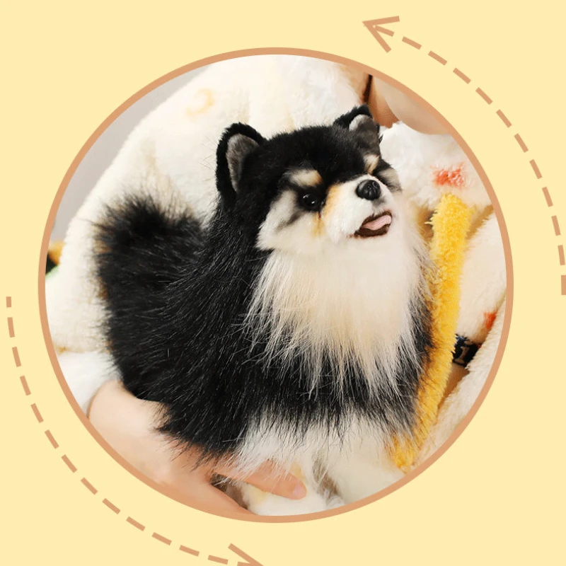 25cm Simulation RealLife Pets Chihuahua Plush Toys Stuffed Fluffy Animal Cute Puppy Baby Appsease Dog Doll for Kids Xmas Gifts