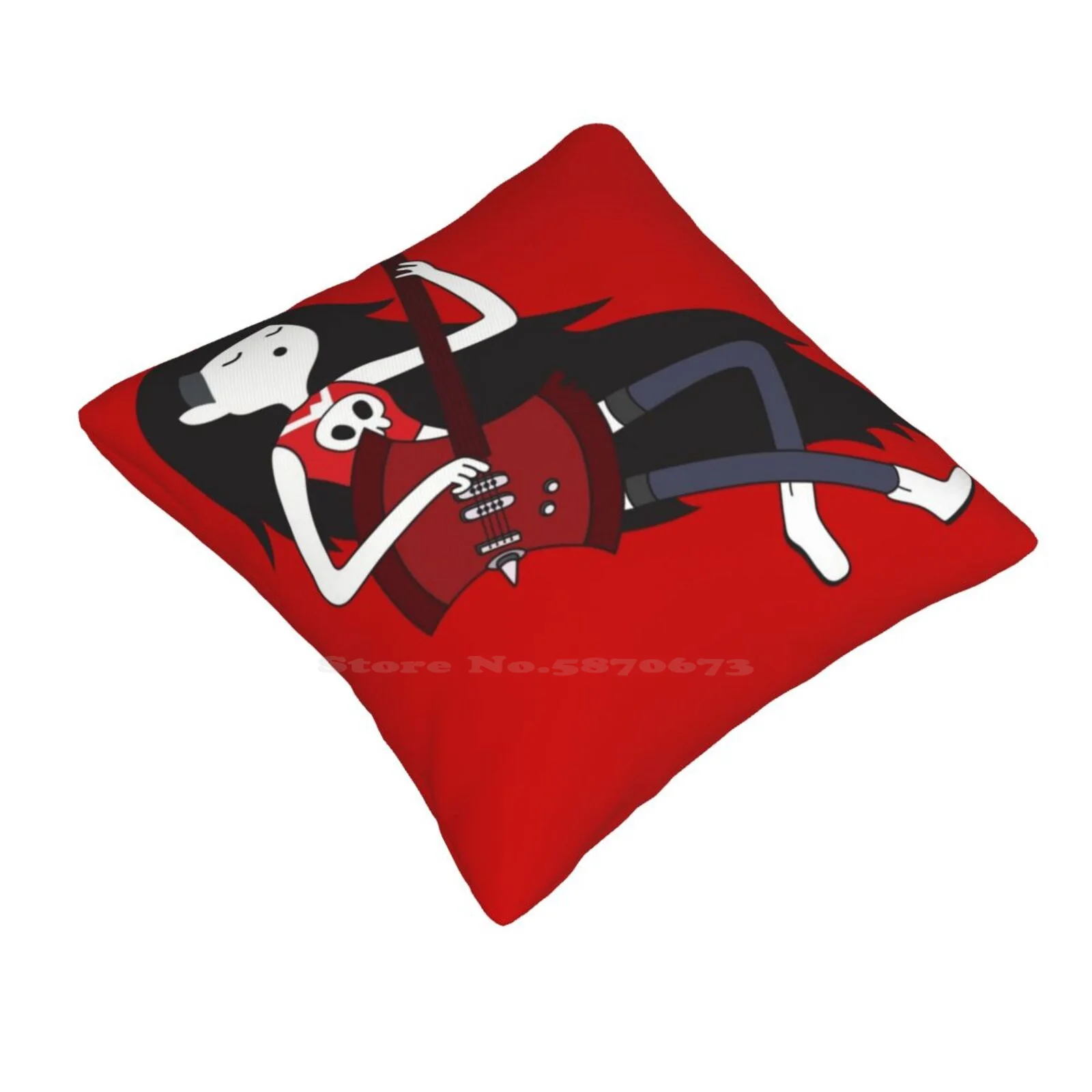 Home Sofa Car Cushion Cover Pillowcase Adventuretime The Vampire Queen Cute Adventure Time Cartoon Guitarist Bassist Bass