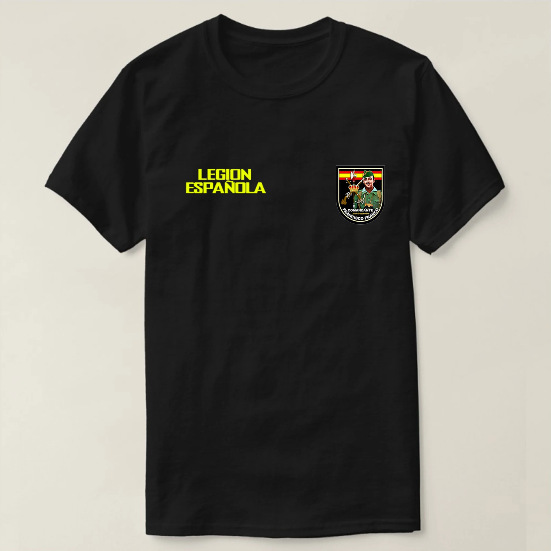 Legión Española 100 Años Fundador Francisco Franco Camiseta . Spanish Legion T Shirt New 100% Cotton Short Sleeve O-Neck T-shirt