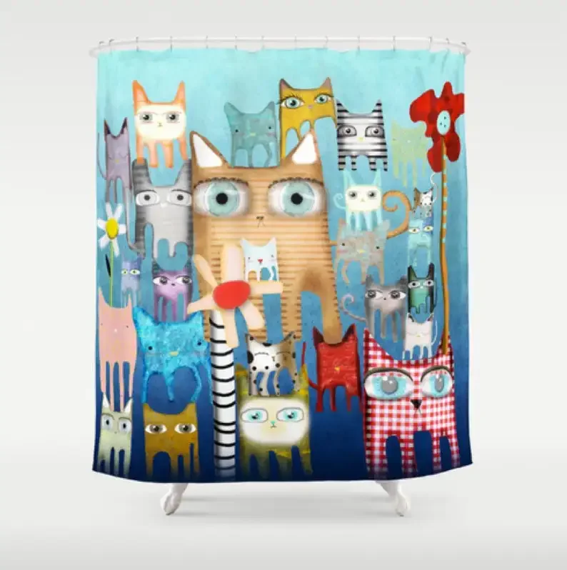 Shower Curtain - Bunch of Cats