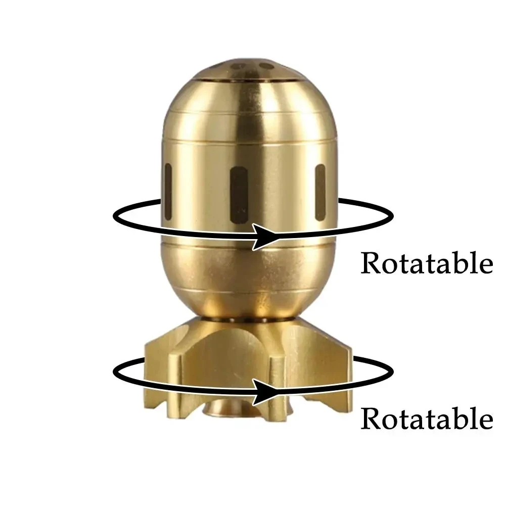 New Small Bomb Fingertip Gyroscope Toy Brass EDC Rotator Adult Autism Hyperactivity Disorder Decompression Toy Children Fun Gift