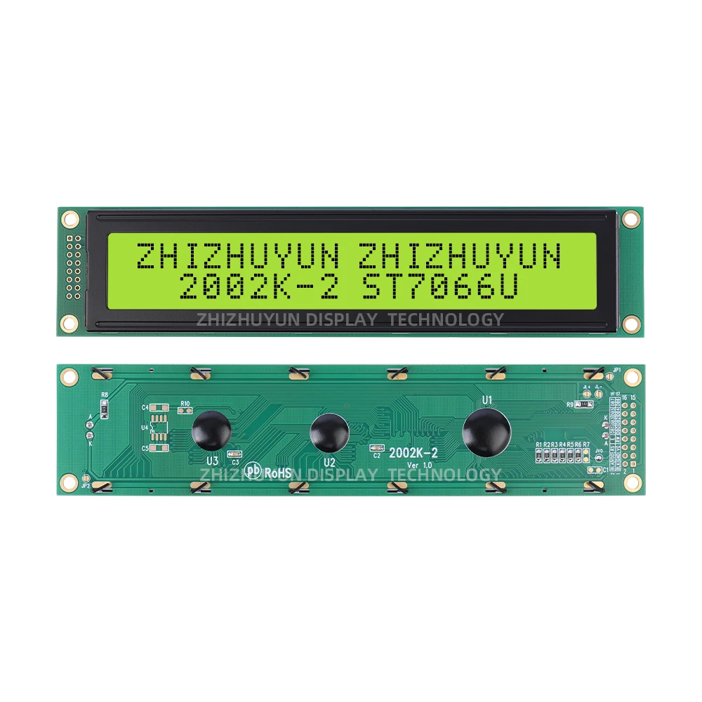 Модуль ЖК-дисплея с ЖК-дисплеем 2002K-2, 2002, 3 в, 20 × 2, модуль дисплея LCD2002, большой экран, длина полосы 5/3*40 мм