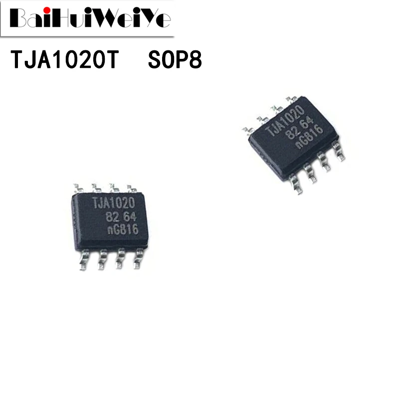 10Pcs A1020 A1020/C TJA1020T TJA1020T/CM CAN BUS Transceiver Interface SMD SOP8 SOP-8 New Good Quality Chipset