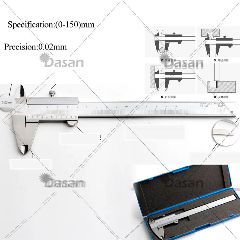 

Dial Calipers 0-200mm for 0.02mm high precision Vernier caliper Oil gauge Shockproof Measuring tool