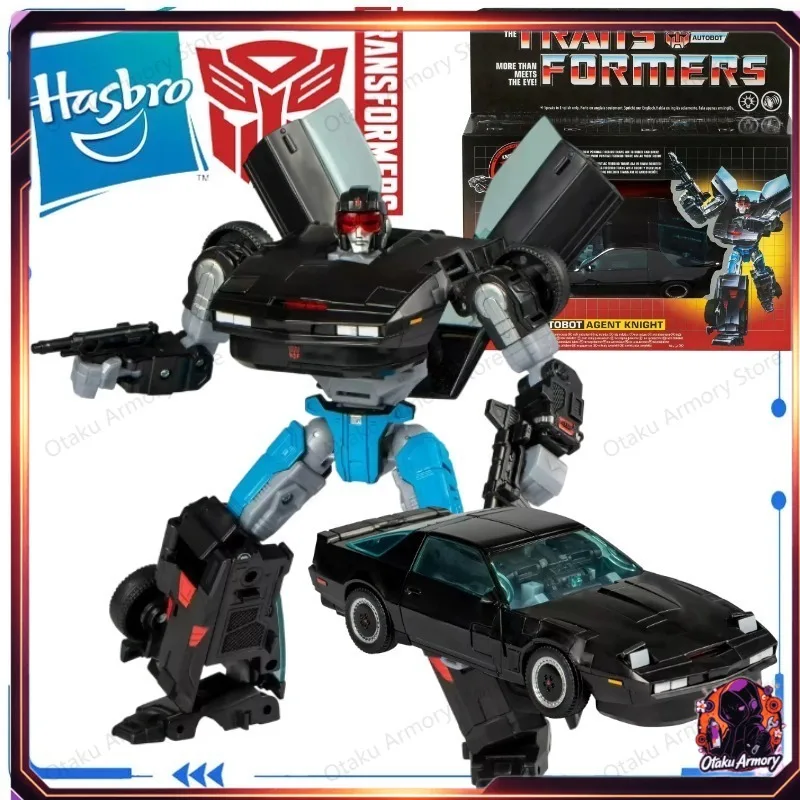 (In Stock) Hasbro Transformers Collaborative Knight Rider Autobot Agent Knight Pontiac Firebird Trans Am Action Figure Gift