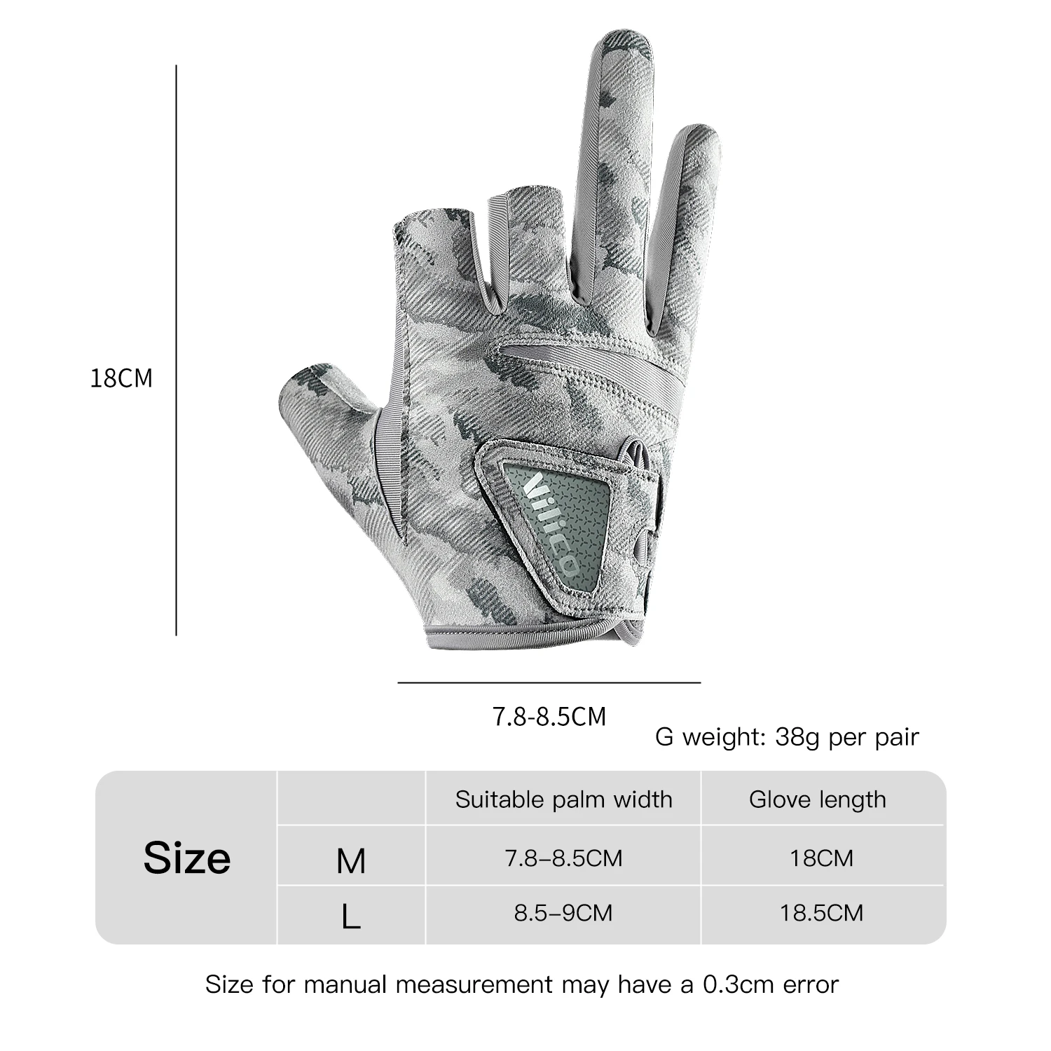 Fishing Gloves for Men Summer Fishing Road Sub Sunscreen and Anti Slip Ice Silk Breathable Thin Three Finger Cut Gloves 썸네일 6