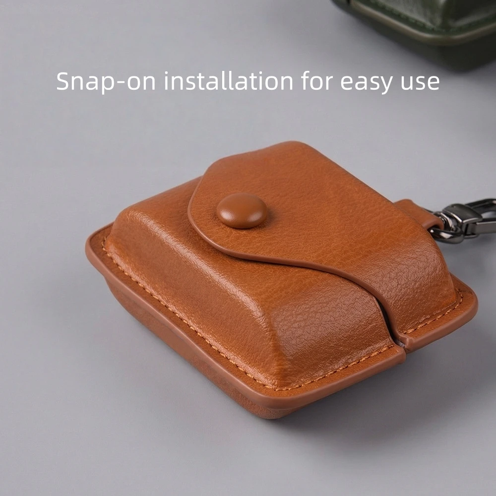 

Carrying Case for Sony WF-1000XM6 Wireless Earbuds, PU Leather Protective Cover With Carabiner, Dustproof, Shockproof & Durable