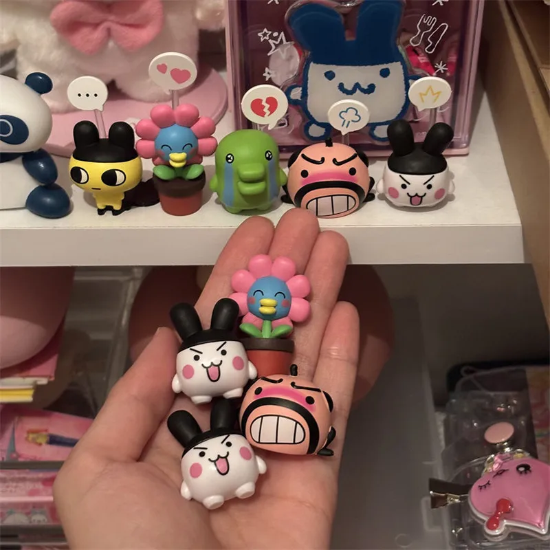 Bandai Tamagotchi Emotion Figure Gashapon Cute Cartoon Desktop Ornament Collectible Decor For Adult Fans