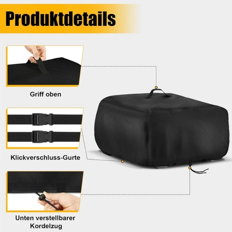 Premium Pizza Oven Cover For Popular Models Thickened 600D PVC Fabric Includes Storage Case B03E