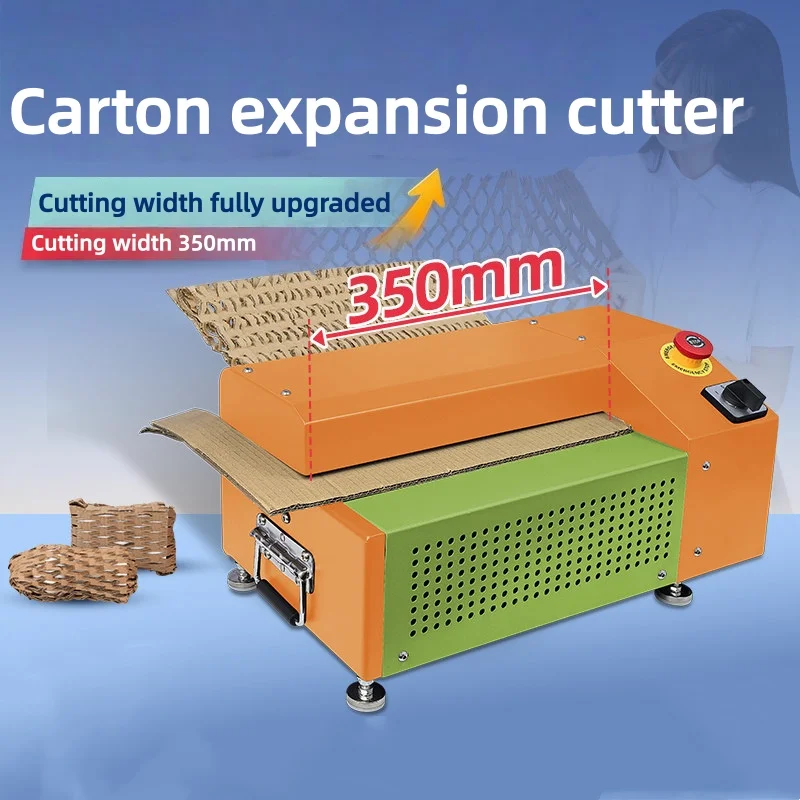 Compact Electric Corrugated Carton Expanding Paper Shredder Desktop Waste Box Padding Strip Making Machine