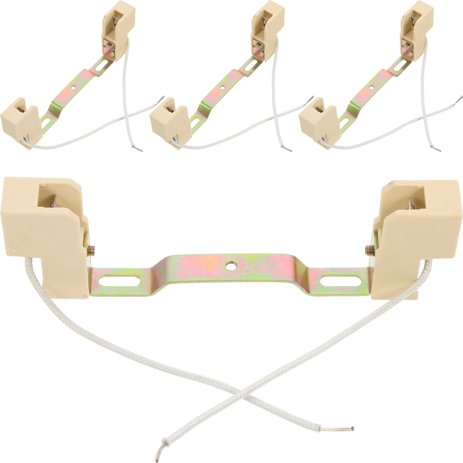 3 stücke Keramik Halter Sockel Halter Basis 118mm Halterung Glühbirne Sockel Doppelseitige Lampe Stecker Ersatz