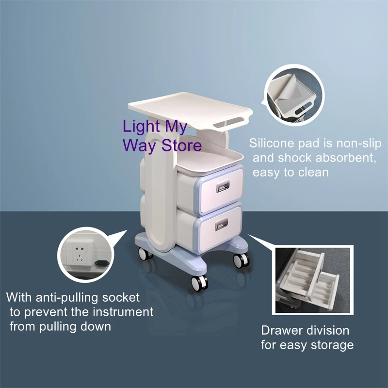 

Dental clinic mobile cart medical equipment ultrasonic knife shelf beauty instrument cart