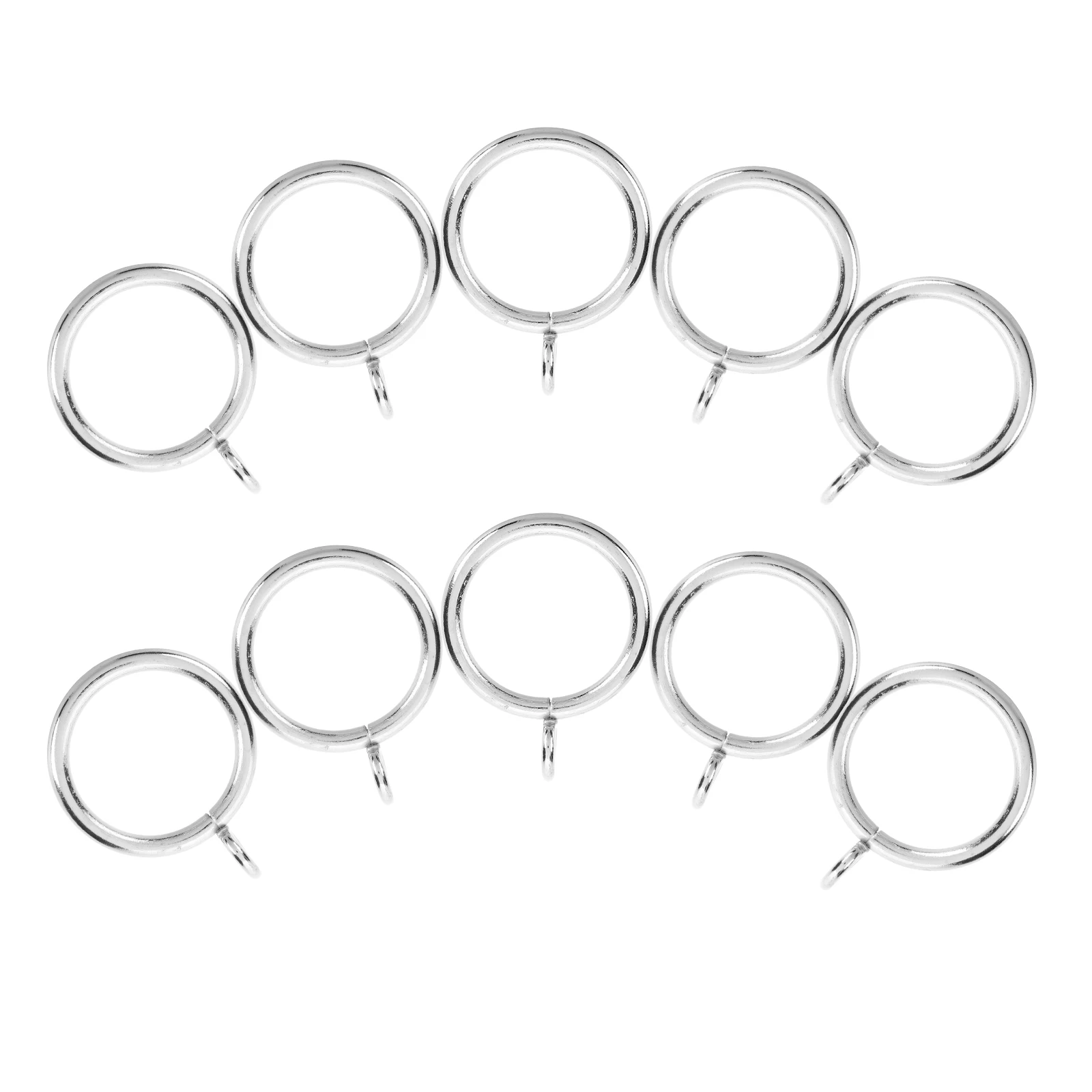 

10pcs Metal Hook Rings Curtains Strong Minimalist Curtain Accessories 28mm Inner Diameter Easy Install Household Decor