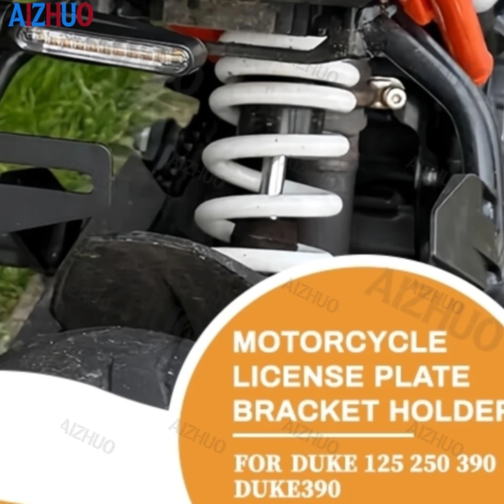 

For Duke 125 200 DUKE250 390 DUKE390 2011-2022 2023 Rear License Plate Holder Bracket with LED Fender Eliminator Kit Accessories
