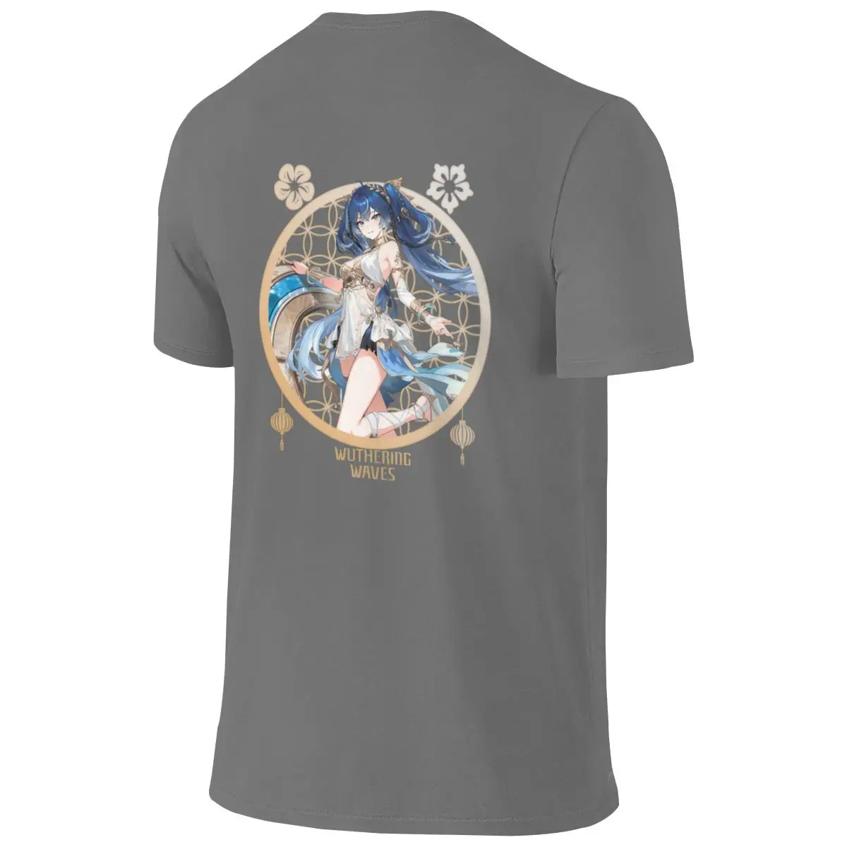 Iuno (Wuthering Waves) Minimalist Reversible T-shirt High-End Minimalism Seamless Splicing Short Sleeve