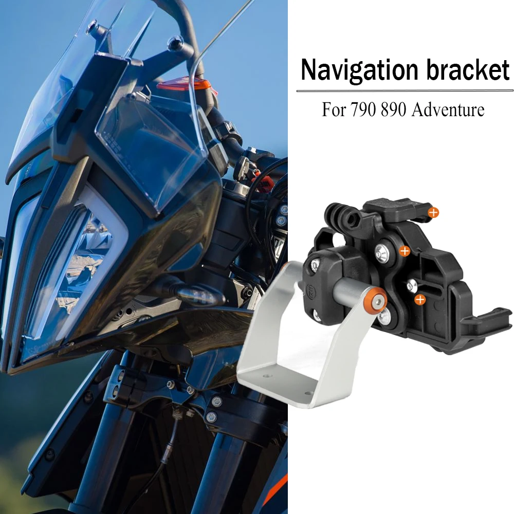 For 790 890 Adventure ADV R 890 ADVENTURE Adv R 2023 2024 Motorcycle Accessories Navigation Bracket GPS Phone holder