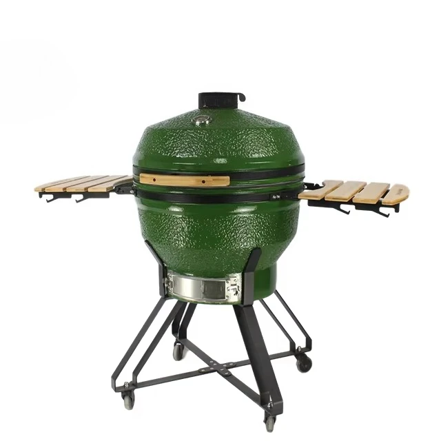 26 Inch XXL  Ceramic Grill  Green Egg-Shaped  Barbeque Grill Outdoor Charcoal Camping Grills