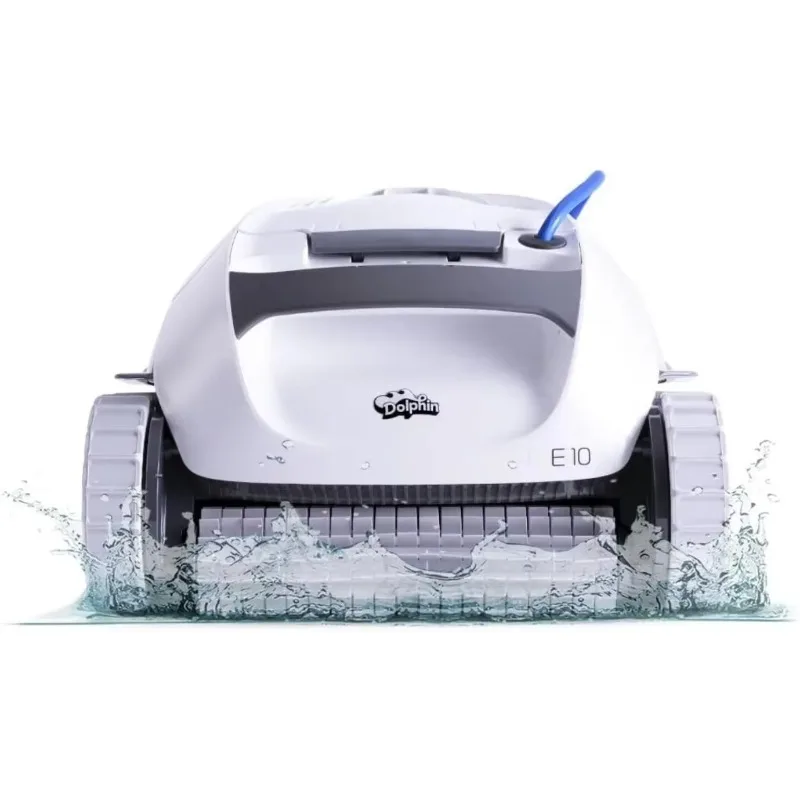 Dolphin E10 Automatic Robotic Pool Vacuum Cleaner, Top Load Filters Access, Ideal for Above-Ground Pools up to 30 FT in Length