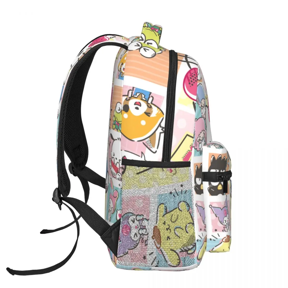 Sanrio Hello Kitty Melody Kuromi-mochila universitaria impermeable de alta capacidad para ordenador portátil, bolsa de libros de viaje, 17 pulgadas, nueva moda