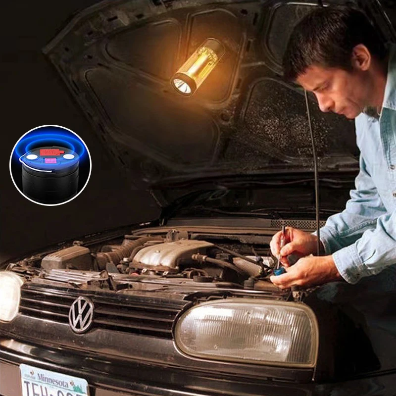 Multifunction Rechargeable Camping Lantern Portable Outdoor Camping Light Emergency Light Hanging Tent Lamp Magnetic Work Light