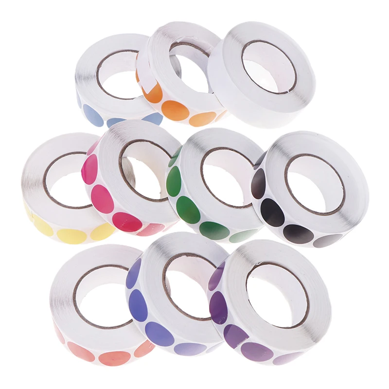 0.75In Archery Bow Round Color-Code Dot Labels Adhesive Shooting Stickers High Tack Easy Apply for Practice Ranges