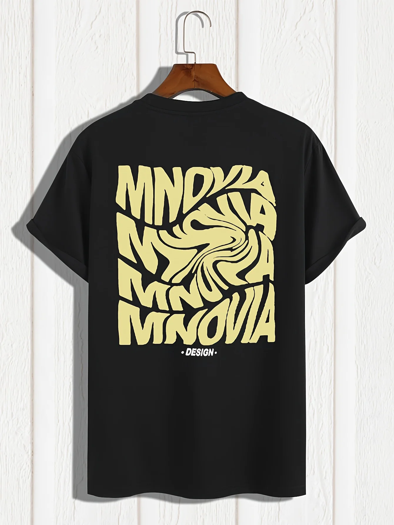 تي شيرت رجالي عصري وبسيط من CAFE RACER مقاس كبير مجعد - أسود عتيق للدراجات النارية ورسومات Union Jack، كاجوال