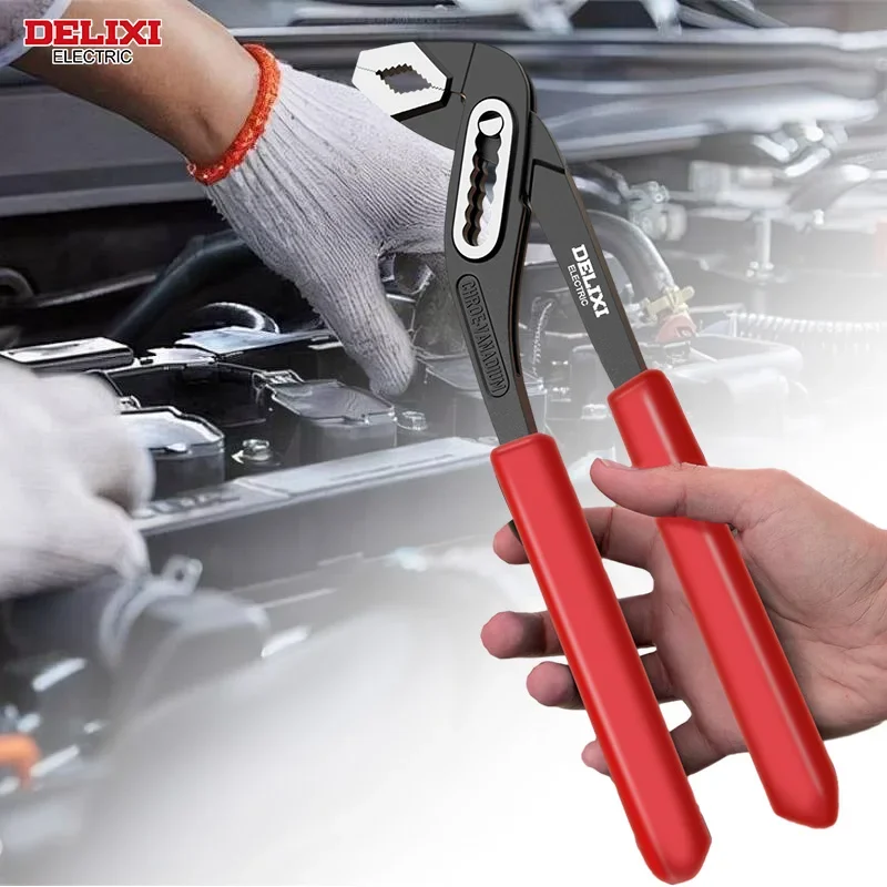 คีมปั๊มน้ำอเนกประสงค์ DELIXI ELECTRIC 3 ชิ้น คีมตัดท่อขนาดใหญ่ คีมตัดท่ออเนกประสงค์ คีมตัดท่อ