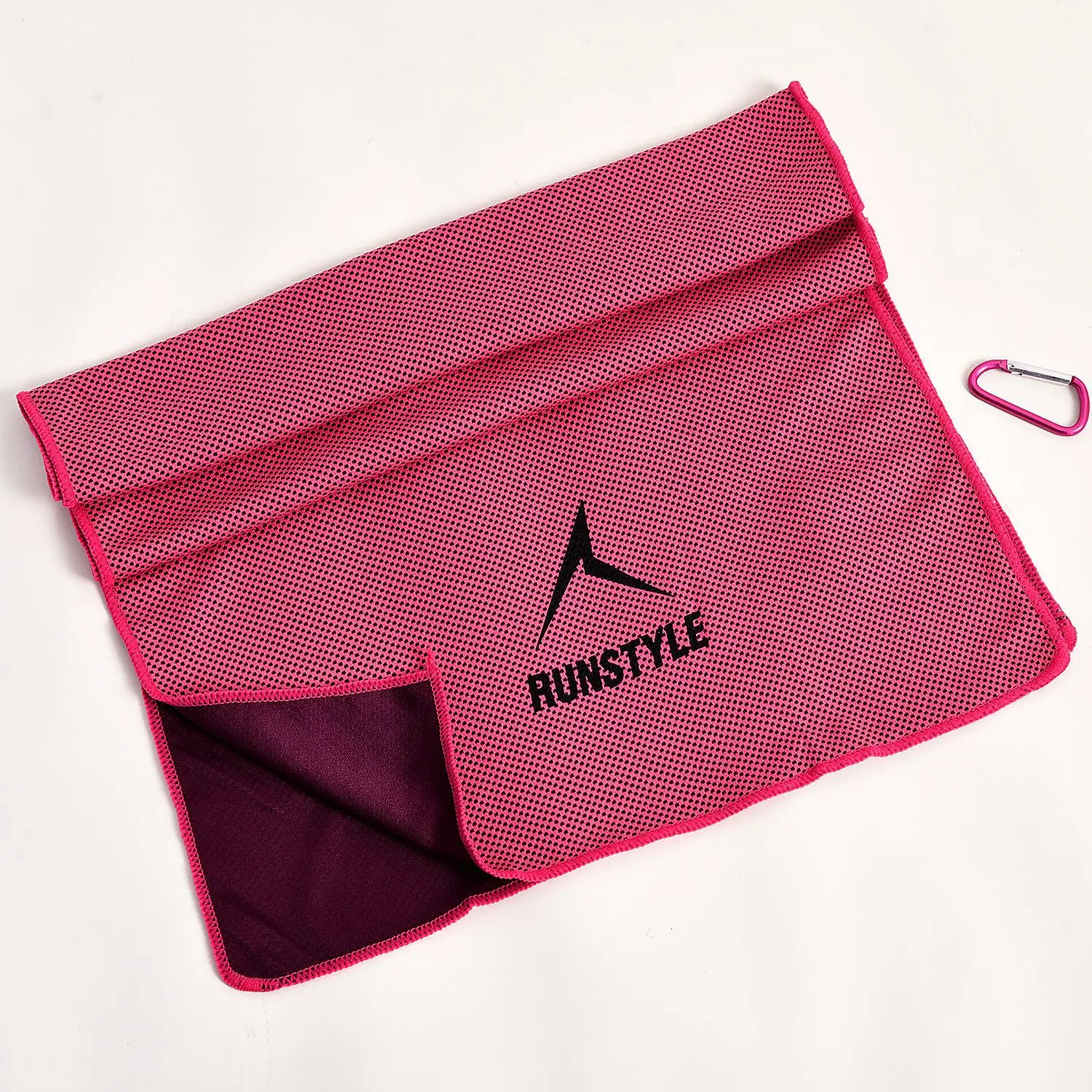 Asciugamano da palestra con raffreddamento istantaneo Ice-Cool per escursioni, yoga e corsa – Ultra assorbente, ad asciugatura rapida e leggero con custodia e moschettone