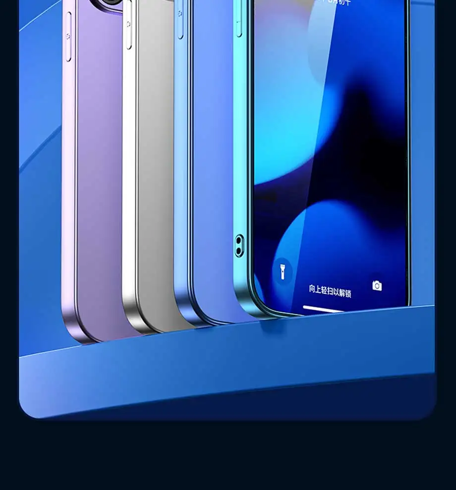 4PCS Tempered Glass for iPhone 11 12 13 14 15 16 Pro Max XR X XS Screen Protector on for iPhone 12 13 Mini 7 8 6 Plus SE Glass