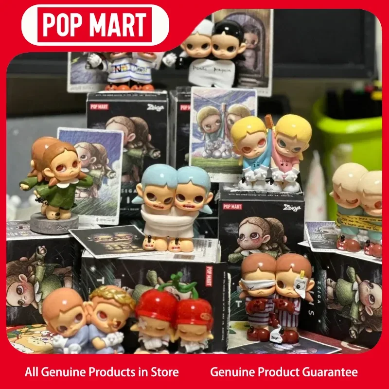 

Genuine Popmart Zsiga Twin Series 3rd Generation Blind Box On Yes Girlfriend Trendy Toy Definitive Box Birthday Gifts For Girls
