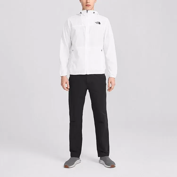 THE NORTH FACE M Upf Wind Women Training Jacket Outdoor Sports Lightweight Hooded Sunscreen Clothing Men White NF0A4U8X-FN4